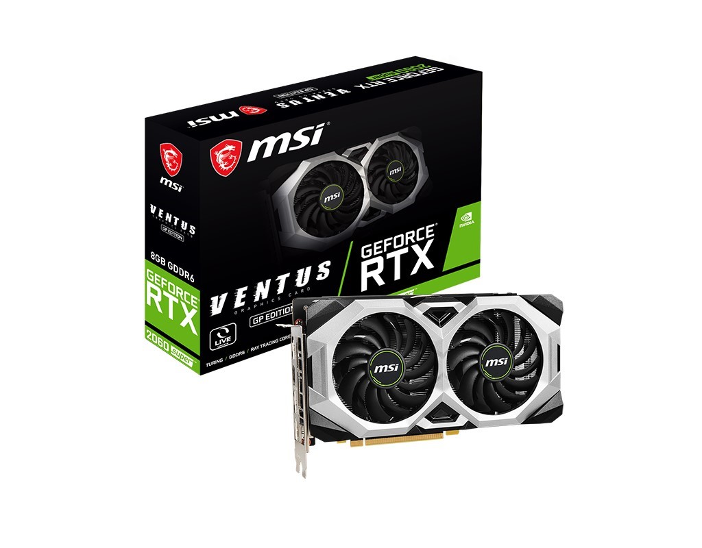 MSI VGA GEFORCE RTX 2060 SUPER VENTUS GP RTX2060S 8GB GDDR6 256B DX12U PCIE 3.0 X16 (1XHDMI 3XDP)